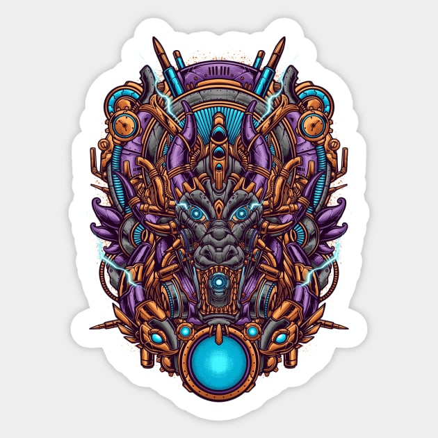 Dragon steampunk Sticker by vhiente